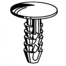 10 clips, rivets, fixations, agrafes de fixation garniture de toit Fiat Iveco 17887688﻿ - 14592387