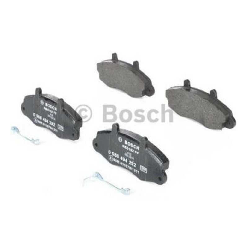 Jeu de 4 plaquettes de frein 14'' avant BOSCH pour Ford Transit 2.0 2.5 0986494292