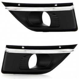 Jeu 2 grilles antibrouillard CHROME...