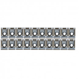 Lot de 20 Fixations Clips-Ecrous...