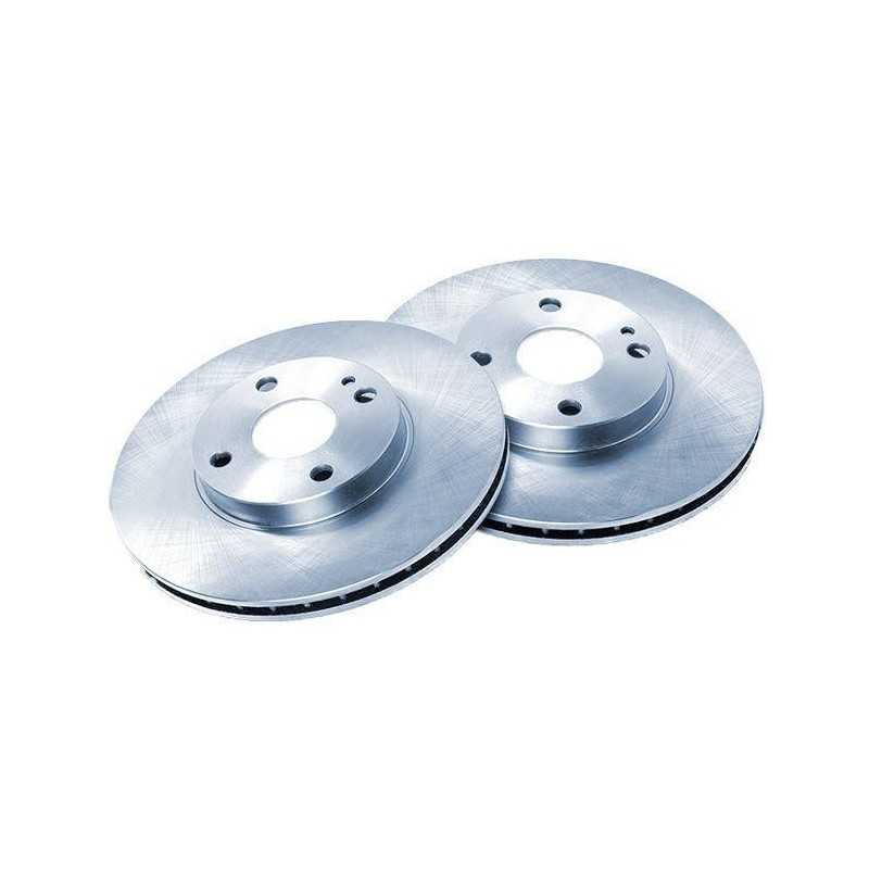 Jeu de 2 disques de frein avant EICHER pour Fiat 500 Cinquecento Idea Marea Panda Punto Tempra Tipo Lancia Delta