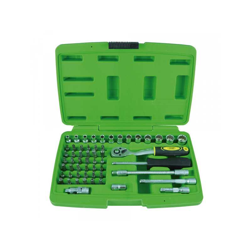 COFFRET OUTILLAGE DOUILLES 56 PIÈCES 12 PANS 51892 COFFRET OUTILLAGE DOUILLES 56 PIÈCES 12 PANS 51892