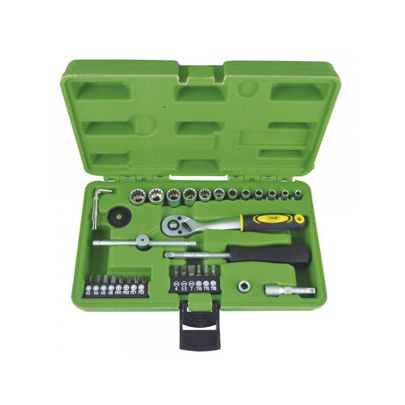 COFFRET D'OUTILS DE 36 PIÈCES DOUILLES SPLINE DE 1/4"