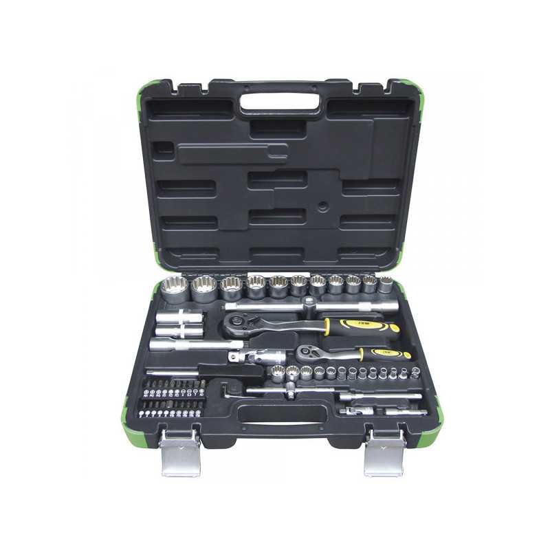 COFFRET D'OUTILS DE 61 PIÈCES DOUILLES SPLINE DE 1/4" ET 1/2"