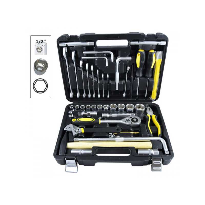 COFFRET OUTILLAGE DOUILLES 41 PIÈCES 6 PANS 52713 COFFRET OUTILLAGE DOUILLES 41 PIÈCES 6 PANS 52713