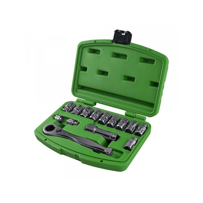 COFFRET OUTILLAGE DOUILLES 15 PIÈCES TRAVERSANTES 51617 COFFRET OUTILLAGE DOUILLES 15 PIÈCES TRAVERSANTES 51617