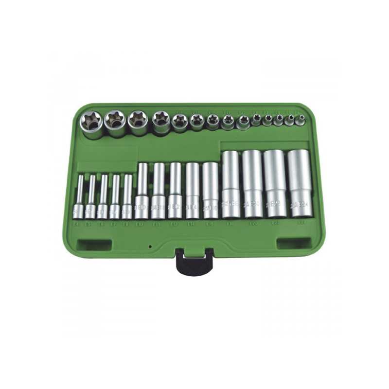 COFFRET DOUILLES COURTES TORX FEMELLE 51930 COFFRET DOUILLES COURTES TORX FEMELLE 51930
