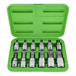 COFFRET SET DE 12 PIECES 1/2" POINTES...