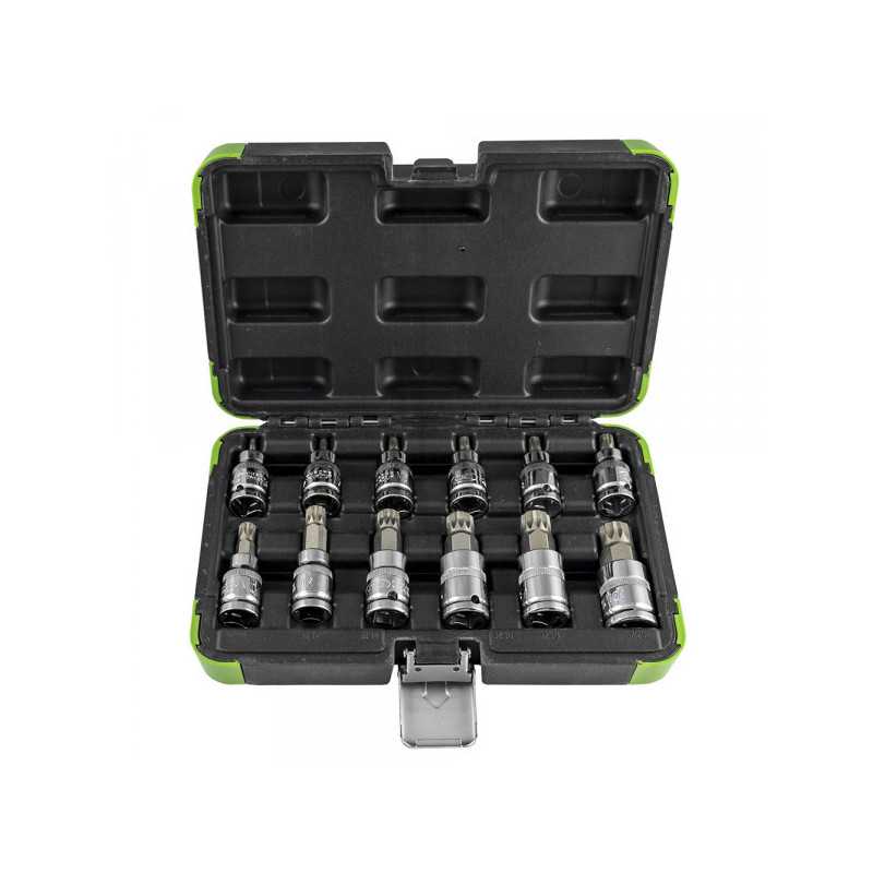 COFFRET JEU DE DOUILLES 12 PIÈCES DE 1/2" - 12 PANS