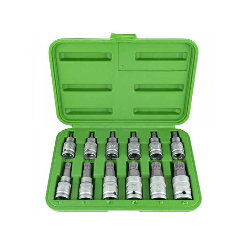 COFFRET JEU DE 12 PIÈCES DE POINTES 12 PANS 51384 COFFRET JEU DE 12 PIÈCES DE POINTES 12 PANS 51384