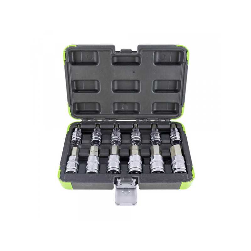 COFFRET JEU DE DOUILLES 12 PIÈCES 1/2" - 6 PANS 53105 COFFRET JEU DE DOUILLES 12 PIÈCES 1/2" - 6 PANS 53105