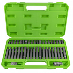 COFFRET OUTILLAGE 42 EMBOUTS DE VISSAGE TORX, 12 ET 6 PANS 50983