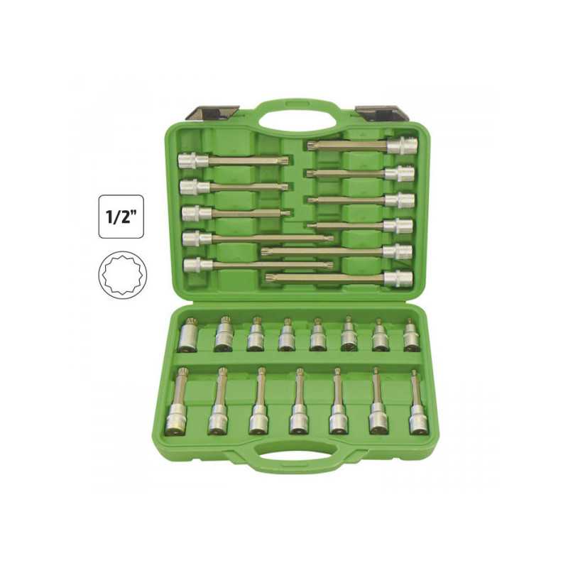 COFFRET OUTILLAGE D'EMBOUTS 12 PANS 26 PIÈCES 52603 COFFRET OUTILLAGE D'EMBOUTS 12 PANS 26 PIÈCES 52603
