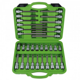 COFFRET OUTILLAGE D'EMBOUTS TORX 32 PIÈCES 52605