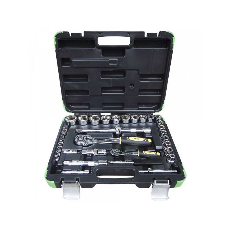 COFFRET OUTILLAGE DOUILLES 35 PIECES EN POUCE 53076 COFFRET OUTILLAGE DOUILLES 35 PIECES EN POUCE 53076