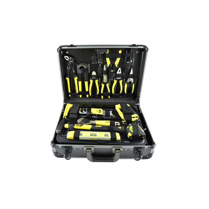 Malette Coffret d'outils douilles en aluminium 198 pièces 1/2" et 1/4"