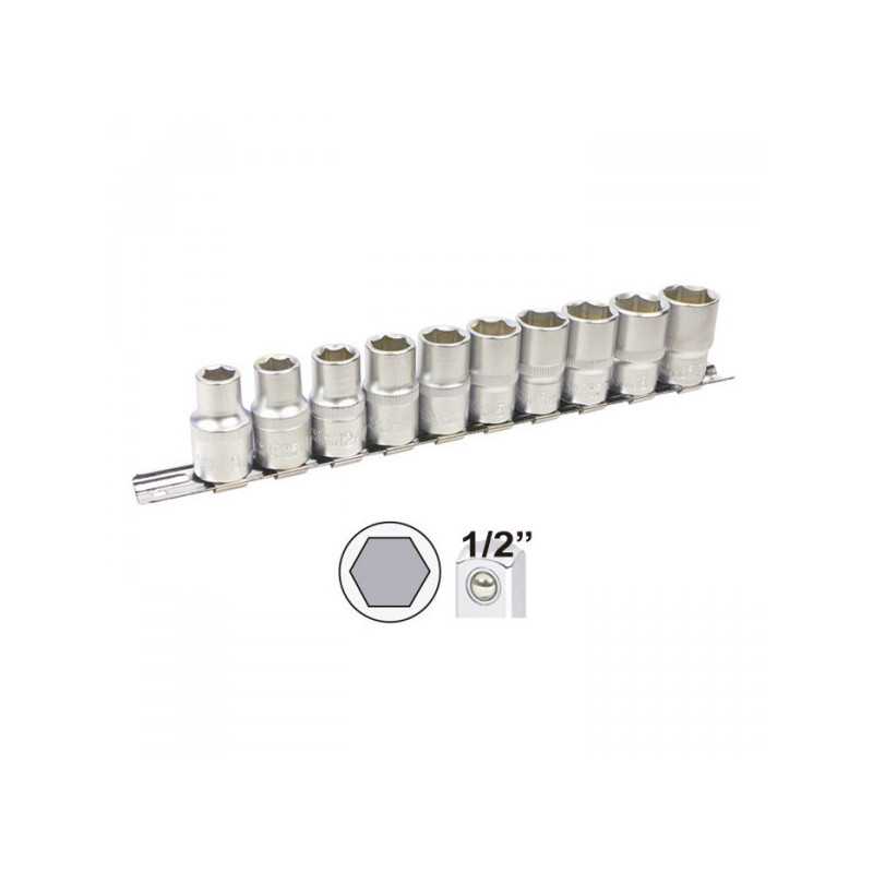 OUTILLAGE RAIL A DOUILLES TOURNEVIS 1/2" 6 PANS