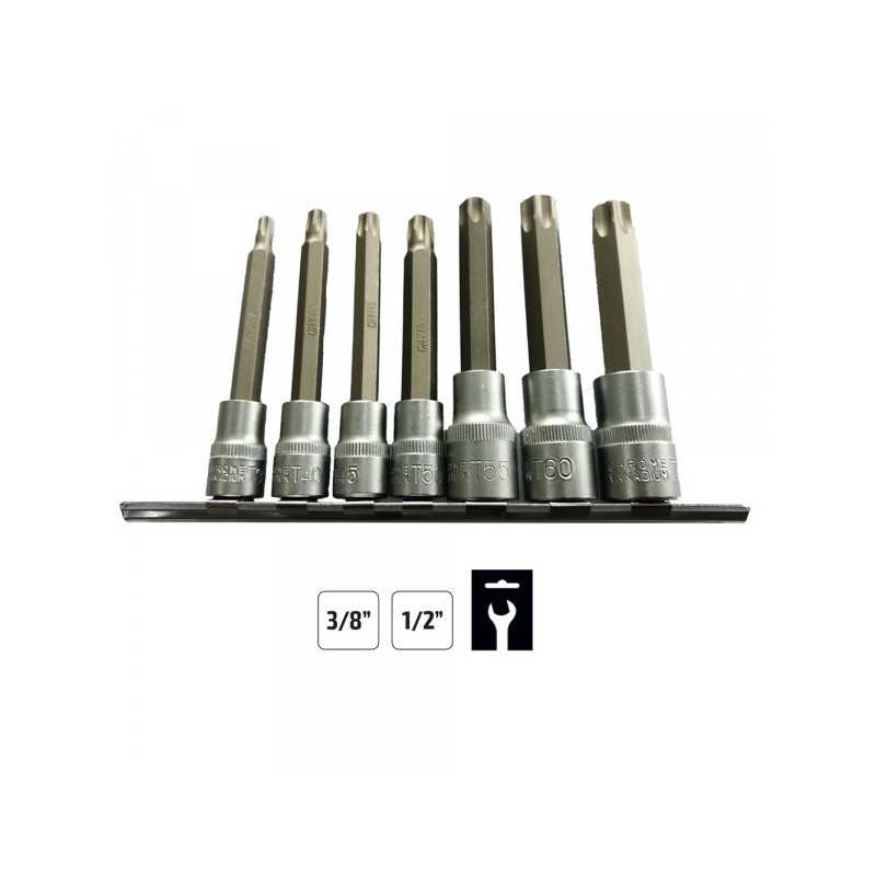 OUTILLAGE RAIL A DOUILLES TORX 3/8" - 1/2"