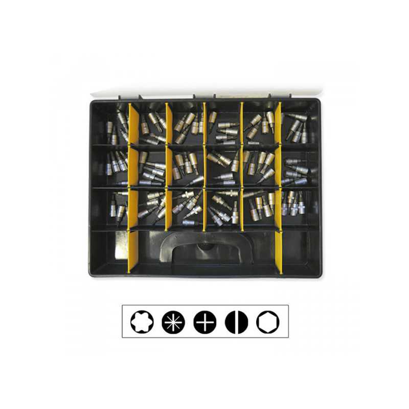 COFFRET OUTILLAGE MALETTE DOUILLES DE TOURNEVIS DE 1/4"