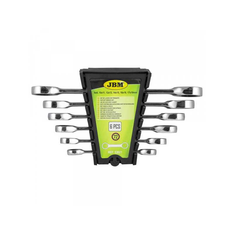 OUTILLAGE JEU DE 6 CLÉS CLIQUETS 53021