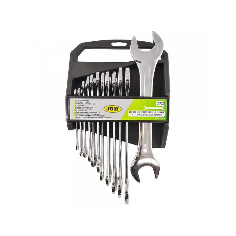 OUTILLAGE JEU DE 12 CLÉS PLATES - BRILLANT 52973 OUTILLAGE JEU DE 12 CLÉS PLATES - BRILLANT 52973