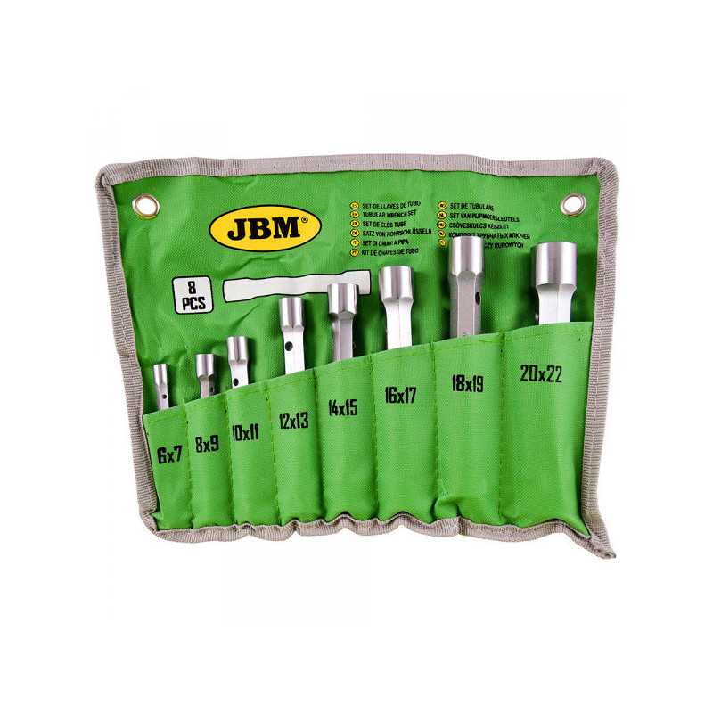 OUTILLAGE SET DE 8 CLÉS TUBE 53420 OUTILLAGE SET DE 8 CLÉS TUBE 53420
