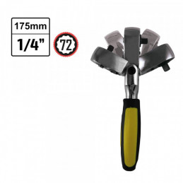OUTIL CLIQUET 72 DENTS ARTICULÉ COURT DE 1/4" 175MM