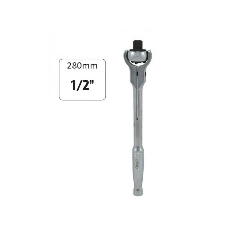 OUTIL CLIQUET À 72 DENTS TÊTE PIVOTANTE DE 1/2" 280MM 51406 OUTIL CLIQUET À 72 DENTS TÊTE PIVOTANTE DE 1/2" 280MM 51406