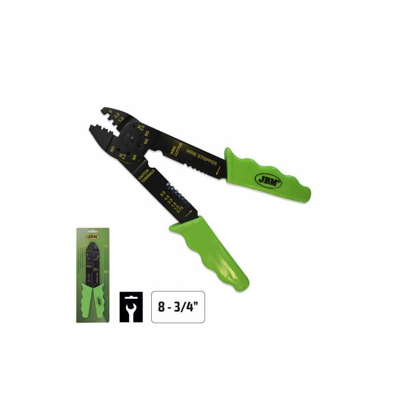 PINCE À SERTIR POUR COSSES NON ISOLÉES 8-3/4"