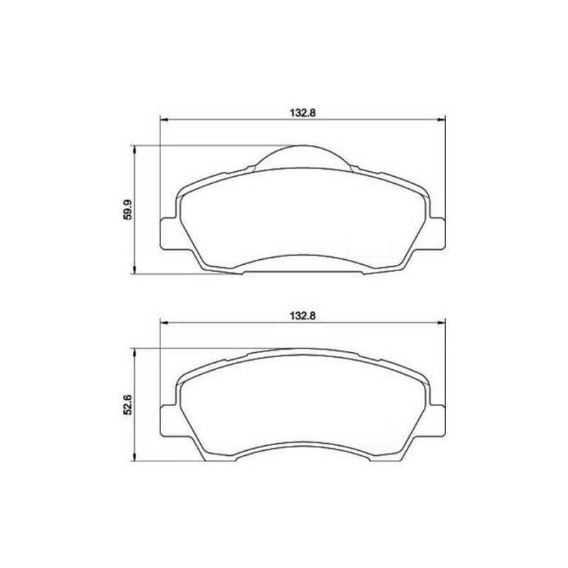 Jeu 4 Plaquettes de frein Eicher avant pour Citroen C-Elysée C4 2 Cactus Peugeot 301 308