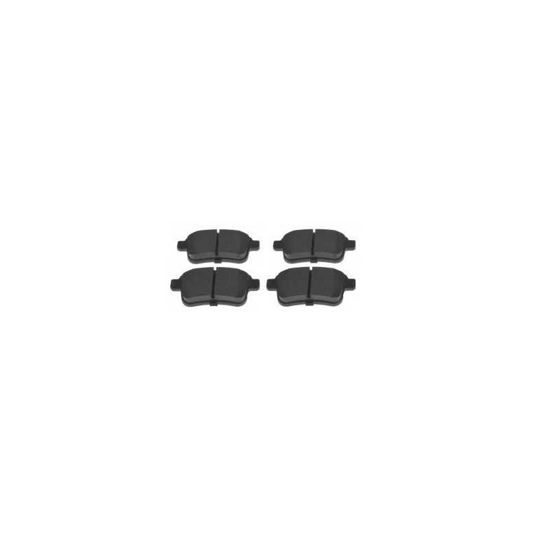 Jeu de 4 plaquettes de frein arriere EICHER pour Renault Kangoo 1.5 1.6 101745759 Jeu de 4 plaquettes de frein arriere EICHER pour Renault Kangoo 1.5 1.6 101745759