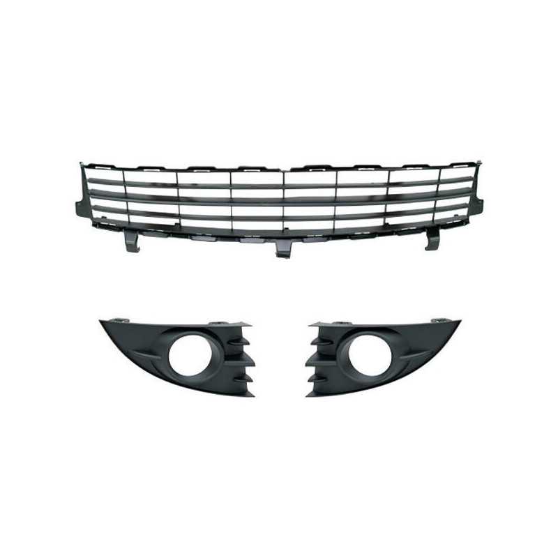 Kit Grilles pare choc avant inférieur pour Renault Scenic de 2006 à 09/2008 RN3104C