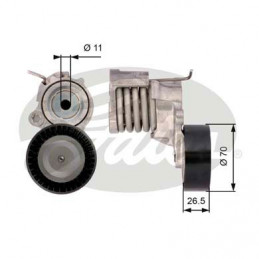 Galet courroie accessoires GATES pour Seat Skoda et Volkswagen T39115