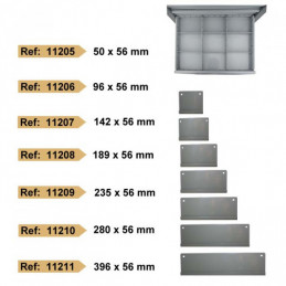 SEPARATEUR 96x56mm POUR SERVANTE DE 9 TIROIRS REF. 52360 11206