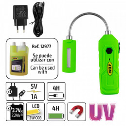 LAMPE PORTATIVE À DIODES LED UV COB AVEC BASE MAGNÉTIQUE 53530