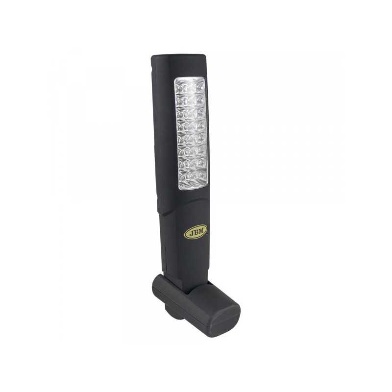BALADEUSE ATELIER 24+6 LEDS AVEC BATTERIE RECHARGABLE/DOUBLE AIMANT ARRIERE ET BASE AIMANTÉE