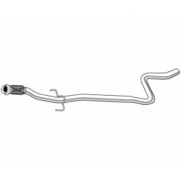 Tuyau d'échappement intermediaire, central ROMAX pour Citroen C3 1 08 3 046