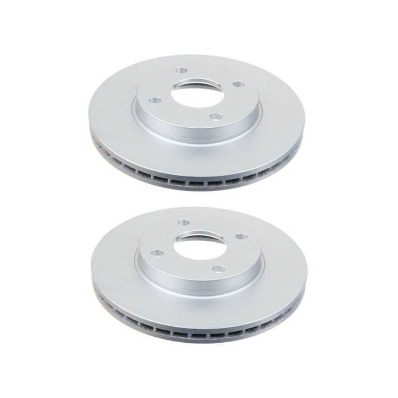 Jeu de 2 disques de frein avant EICHER pour Ford Fiesta Focus Fusion Puma Ka Mazda 2 121 104590069