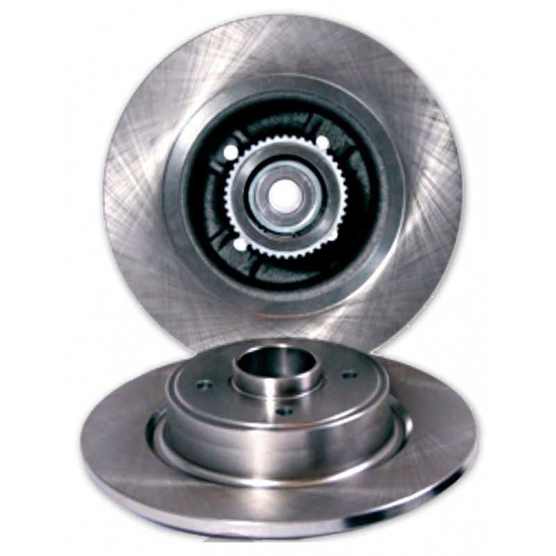 Jeu de 2 disques de frein arrière a/roulement EICHER pour Renault 19 ph 1 2 Clio 2 Megane 1 Thalia 1