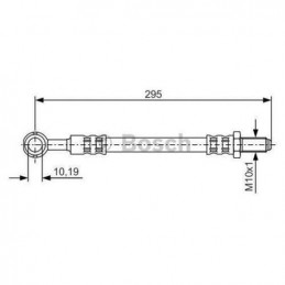 Flexible de frein avant droit BOSCH pour Suzuki Samurai SJ 1.3 1.9 1 987 481 365