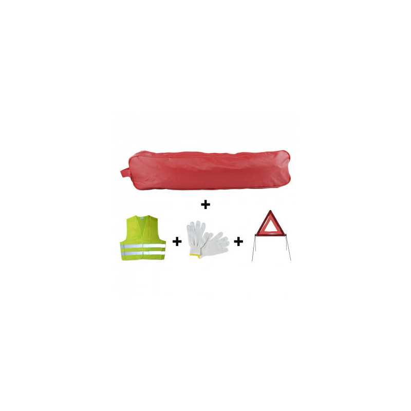 KIT DE SÉCURITÉ POCHETTE AVEC LISERÉ Rouge 53180 KIT DE SÉCURITÉ POCHETTE AVEC LISERÉ Rouge 53180