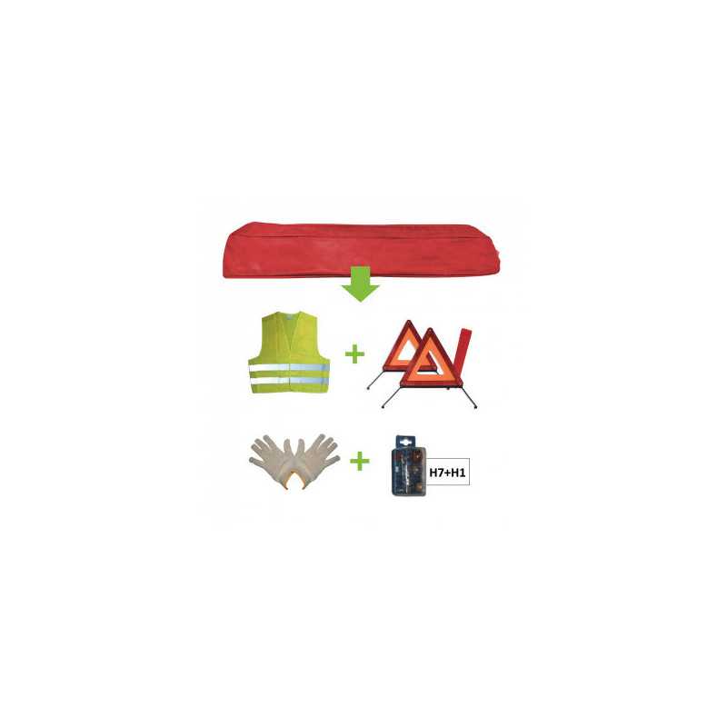 KIT DE SÉCURITÉ H7+H1 Rouge 52779 KIT DE SÉCURITÉ H7+H1 Rouge 52779