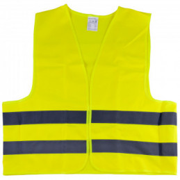 GILET JAUNE AVEC RUBAN GRANDE VISIBILITÉ HOMOLOGUE 51817