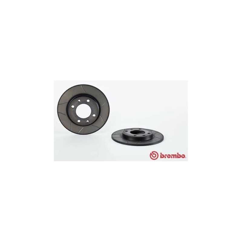 Jeu de 2 disques de frein arrière BREMBO pour Citroen Saxo Xsara Zx Peugeot 106 206 306 08.5334.11