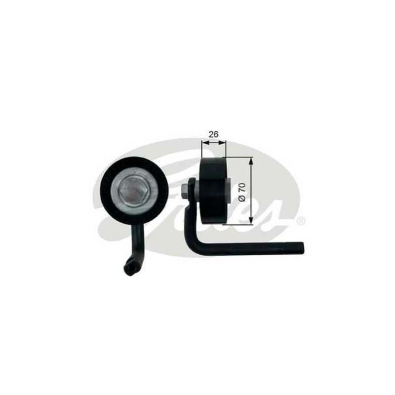 Galet tendeur de courroie d'accessoire GATES pour Bmw Série 3 5 7 X5 Land Rover Range Rover T39202 Galet tendeur de courroie d'accessoire GATES pour Bmw Série 3 5 7 X5 Land Rover Range Rover T39202