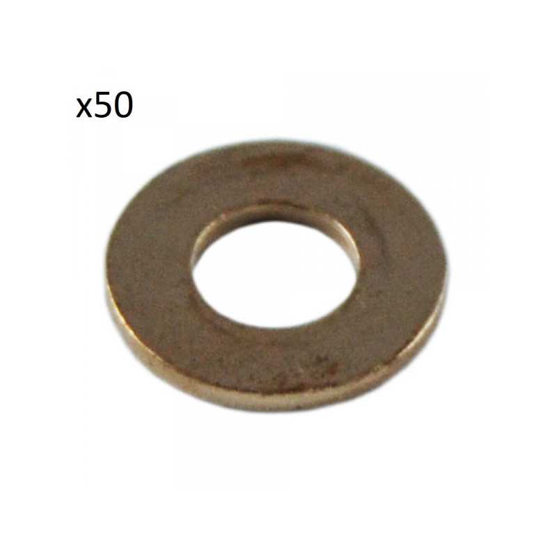 SAC DE 50 RONDELLES DE CUIVRE POUR INJECTEURS (16,4 x 7,5 x 2,0MM) 13832 *50 SAC DE 50 RONDELLES DE CUIVRE POUR INJECTEURS (16,4 x 7,5 x 2,0MM) 13832 *50