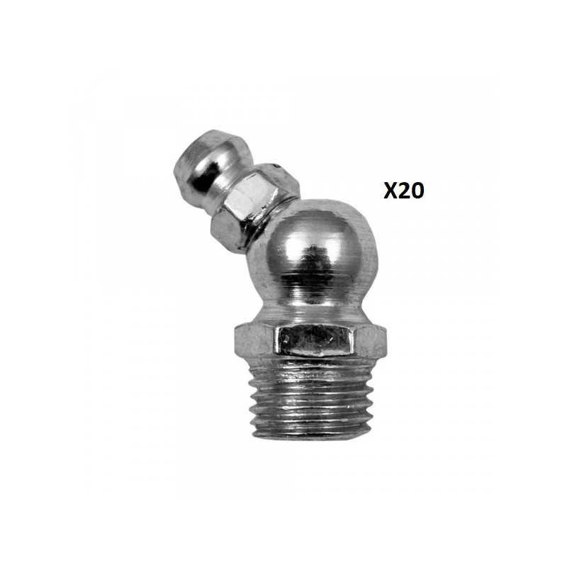 20 GRAISSEUR ANGLE 45º DE 8mm 10872*20 20 GRAISSEUR ANGLE 45º DE 8mm 10872*20