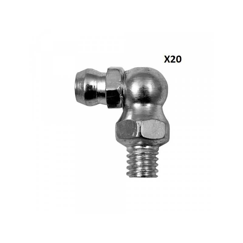 20 GRAISSEUR ANGLE 90º DE 8mm 10875 *20 20 GRAISSEUR ANGLE 90º DE 8mm 10875 *20