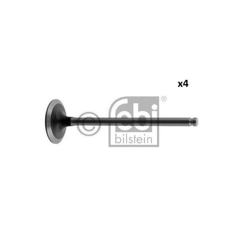 4 Soupapes d'admission FEBI pour Renault Clio I, Clio II, Kangoo I, Twingo I, Twingo II Diam tete 32.88mm 34385