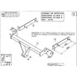 Attelage Mercedes Classe B 2175R